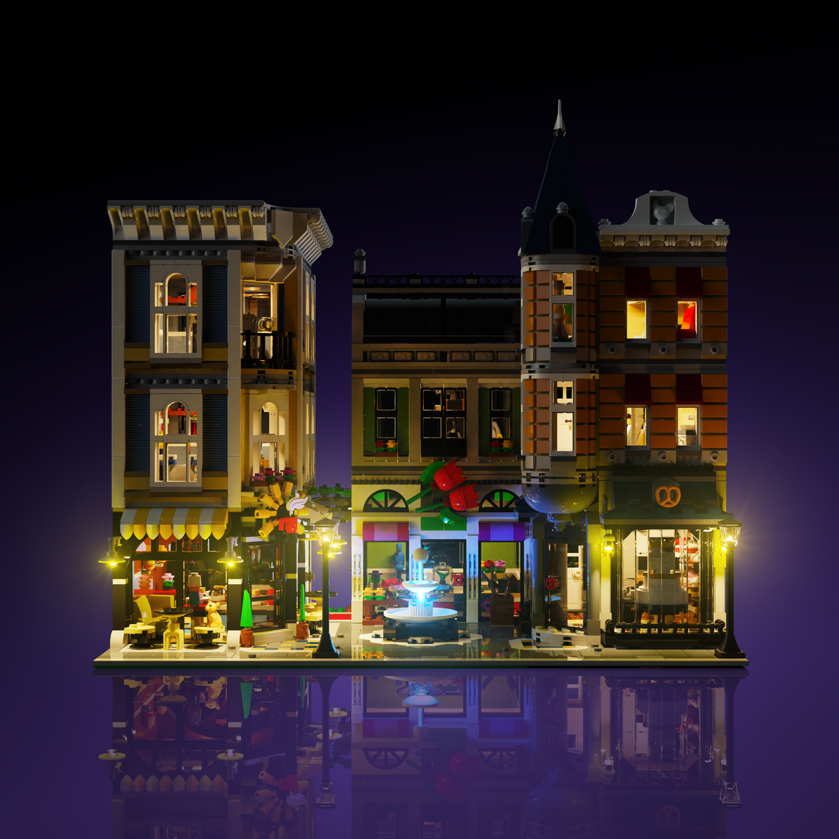 Light My Bricks (LMB) 2.0 Light Kit for LEGO #10255 Assembly Square