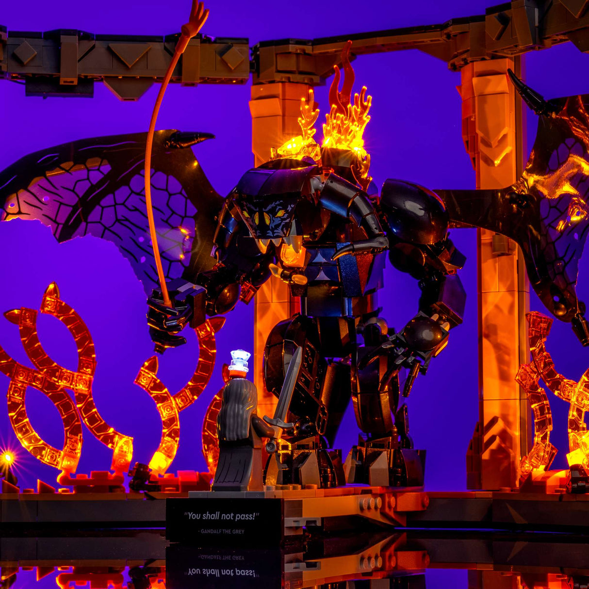 Light My Bricks (LMB) 2.0 Light Kit for LEGO #10367 The Lord of the Rings Balrog™ Book Nook