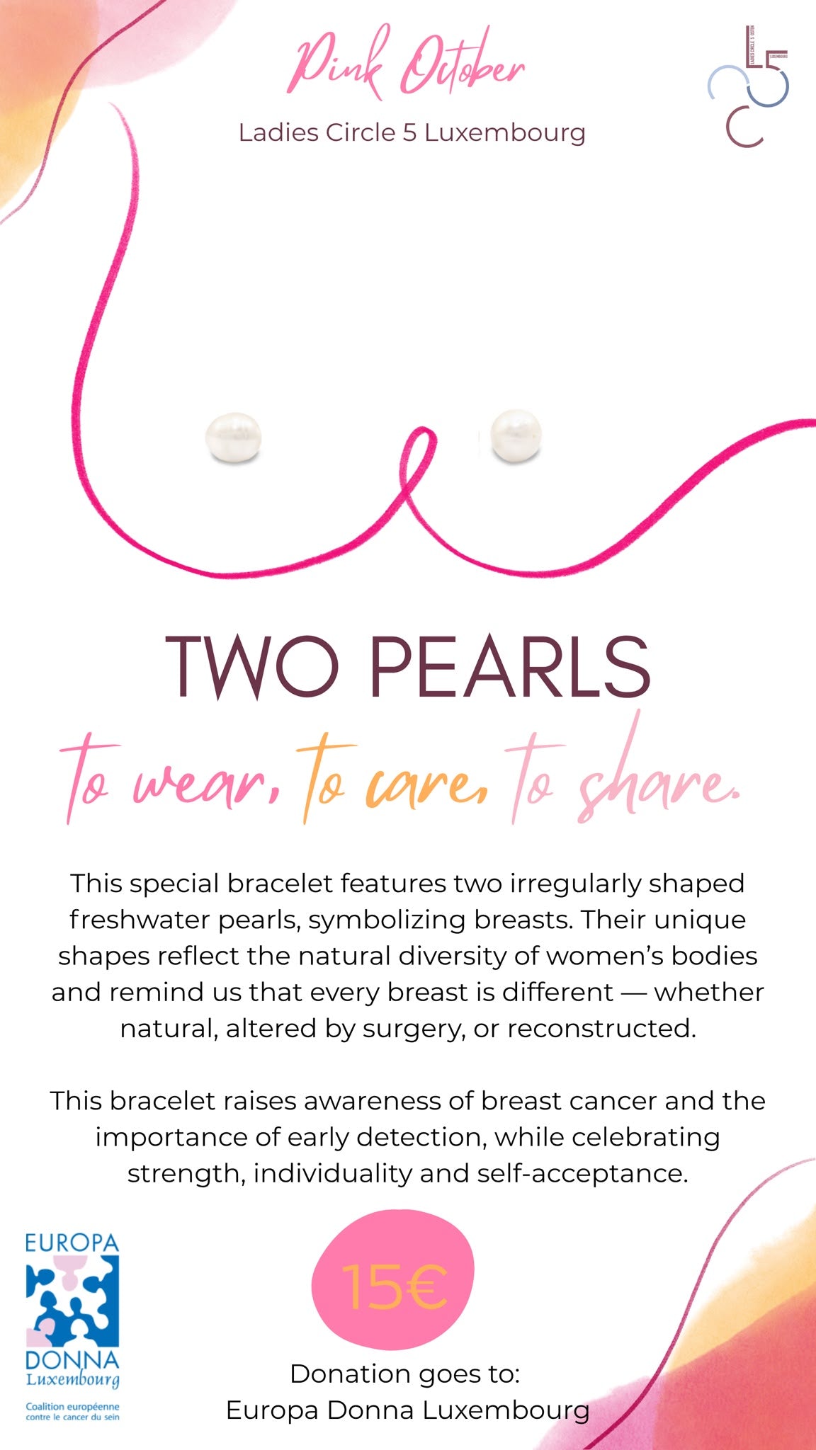 Pink October bracelet