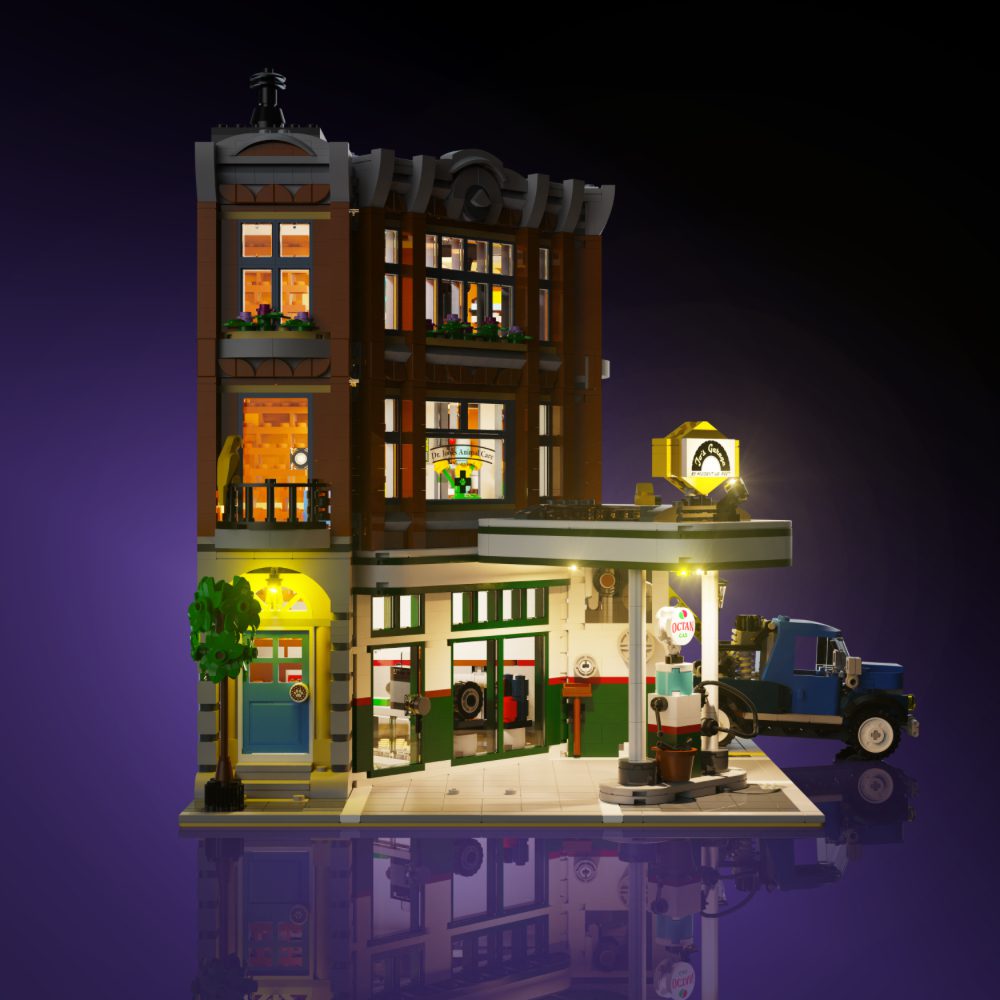 Light My Bricks (LMB) 2.0 Light Kit for LEGO #10264 Corner Garage