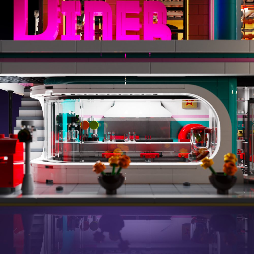 Light My Bricks (LMB) 2.0 Light Kit for LEGO #10260 Downtown Diner