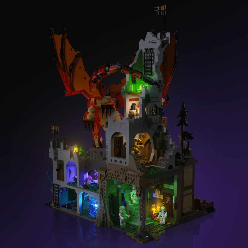 Light My Bricks (LMB) 2.0 Light Kit for LEGO #21348 Dungeons &amp; Dragons: Red Dragon's Tale