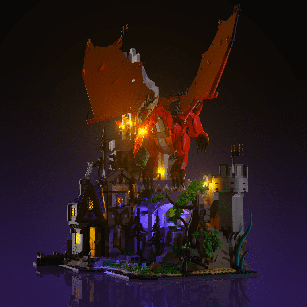 Light My Bricks (LMB) 2.0 Light Kit for LEGO #21348 Dungeons &amp; Dragons: Red Dragon's Tale