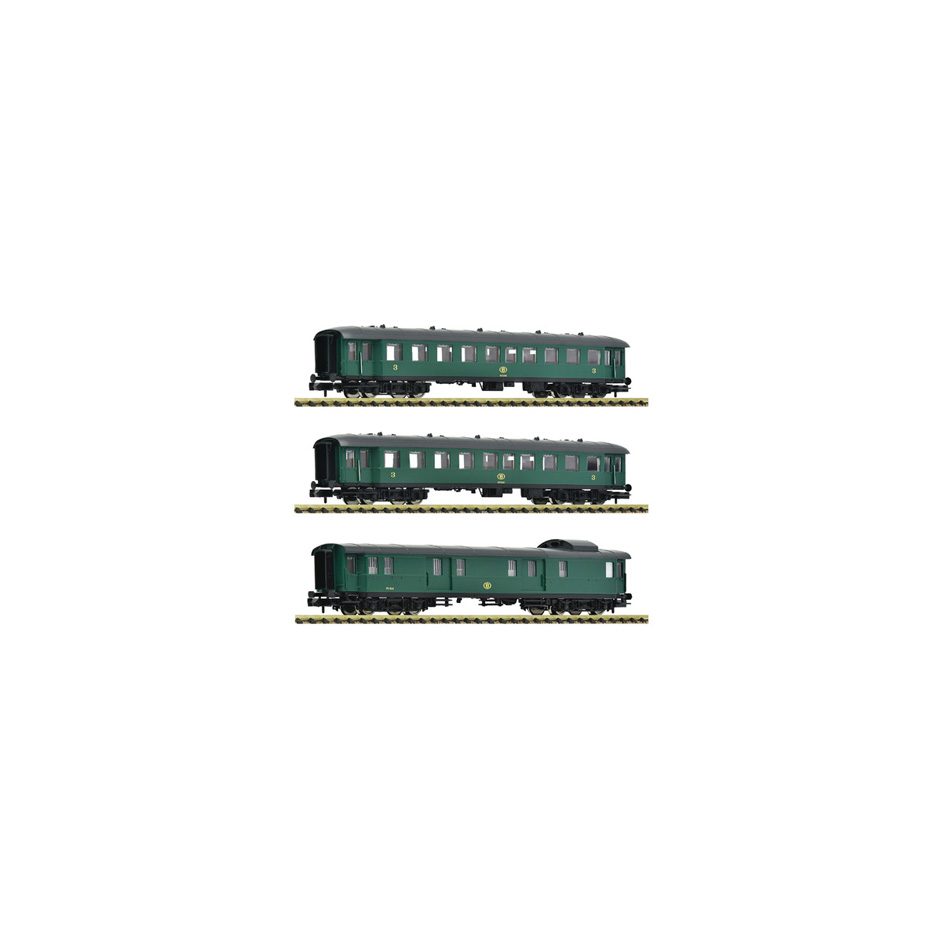 3 piece set: Passenger train, SNCB