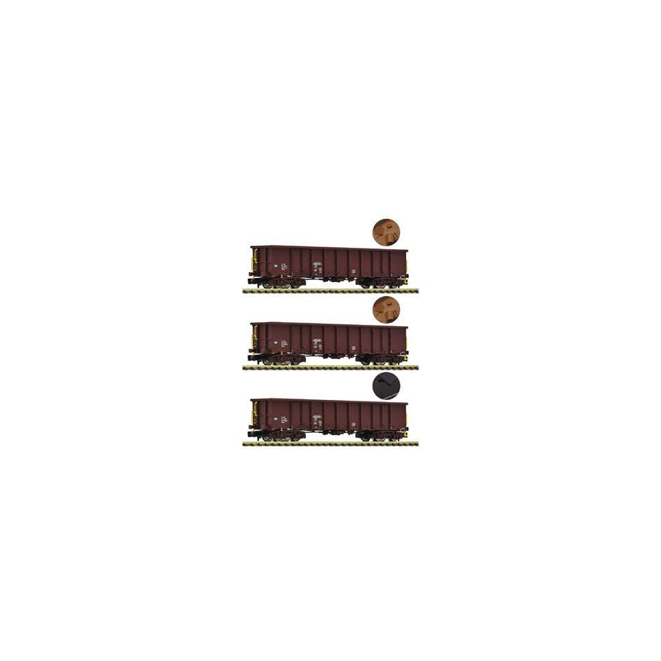 3 piece set: Open goods wagons, ÖBB