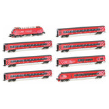 8 pcs. Passenger Train with Rh 1116 “100 Years ÖBB” Railjet, Epoch VI