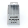 Microbox Drill Bit Set – 20 Pieces (0.3–1.6mm)
