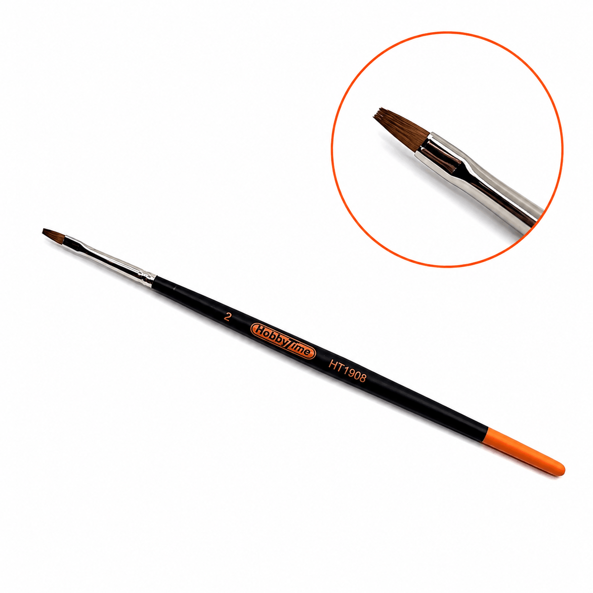 Red Sable Classic Round Handle Brush - 2