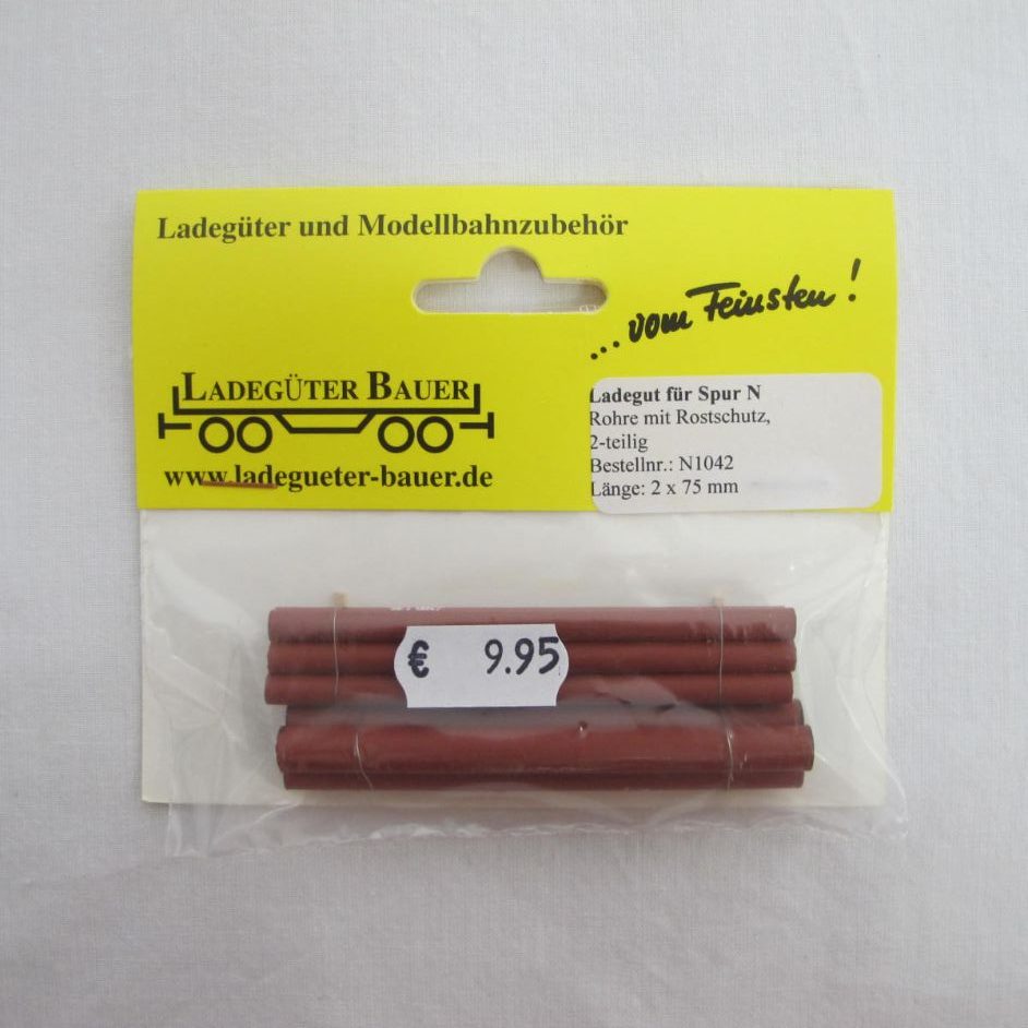 Tubes with rust protection, 2 pieces