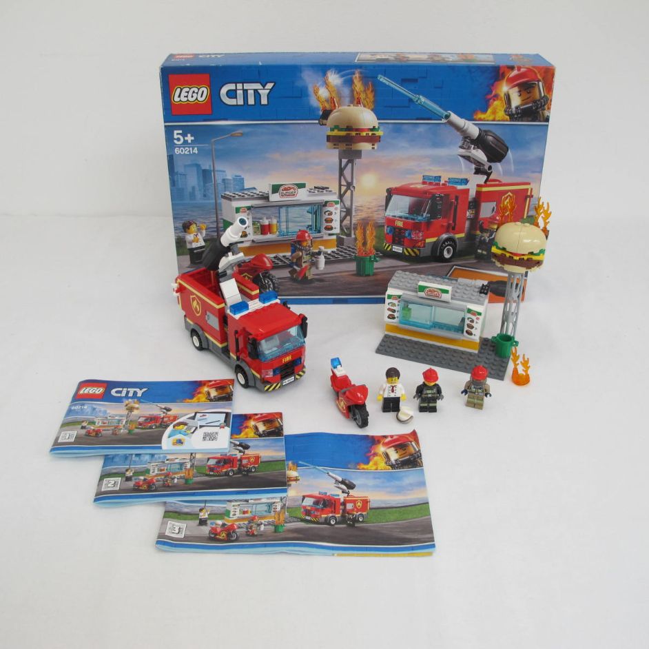 Burger Bar Fire Rescue. Complete with instructions and box