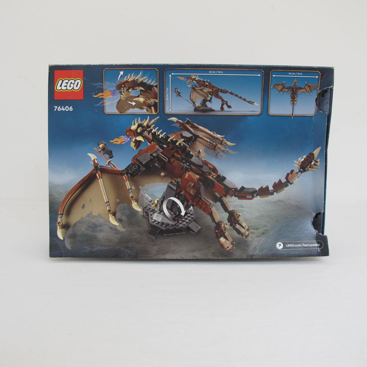 Hungarian Horntail Dragon. Incomplete with box and instructions