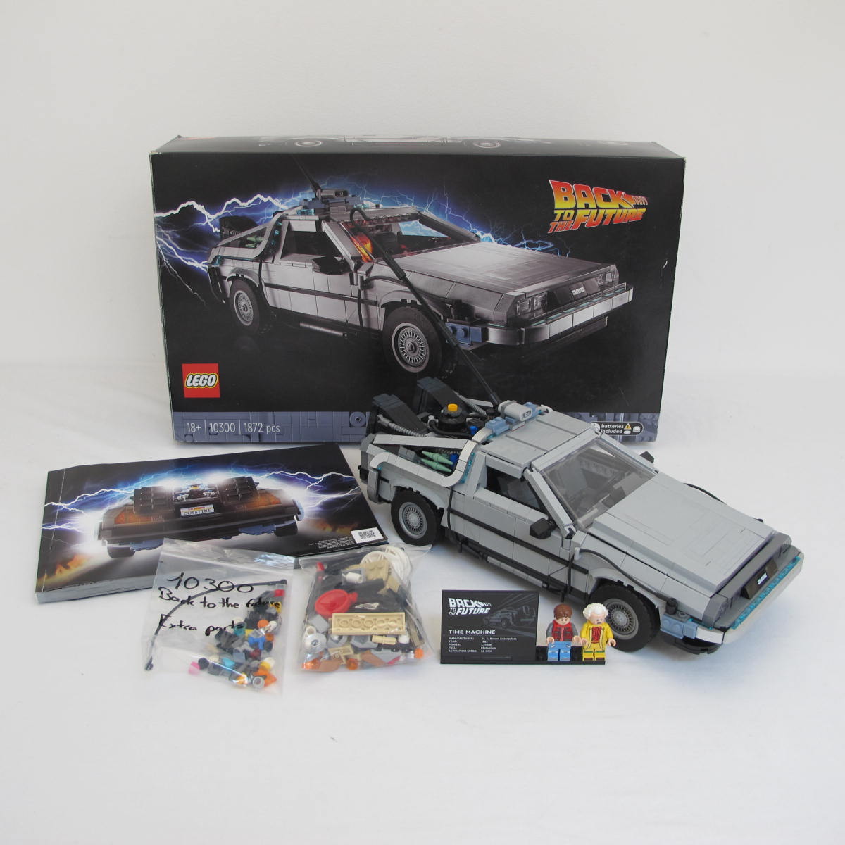 Back to the Future Time Machine. Complete with instructions and box