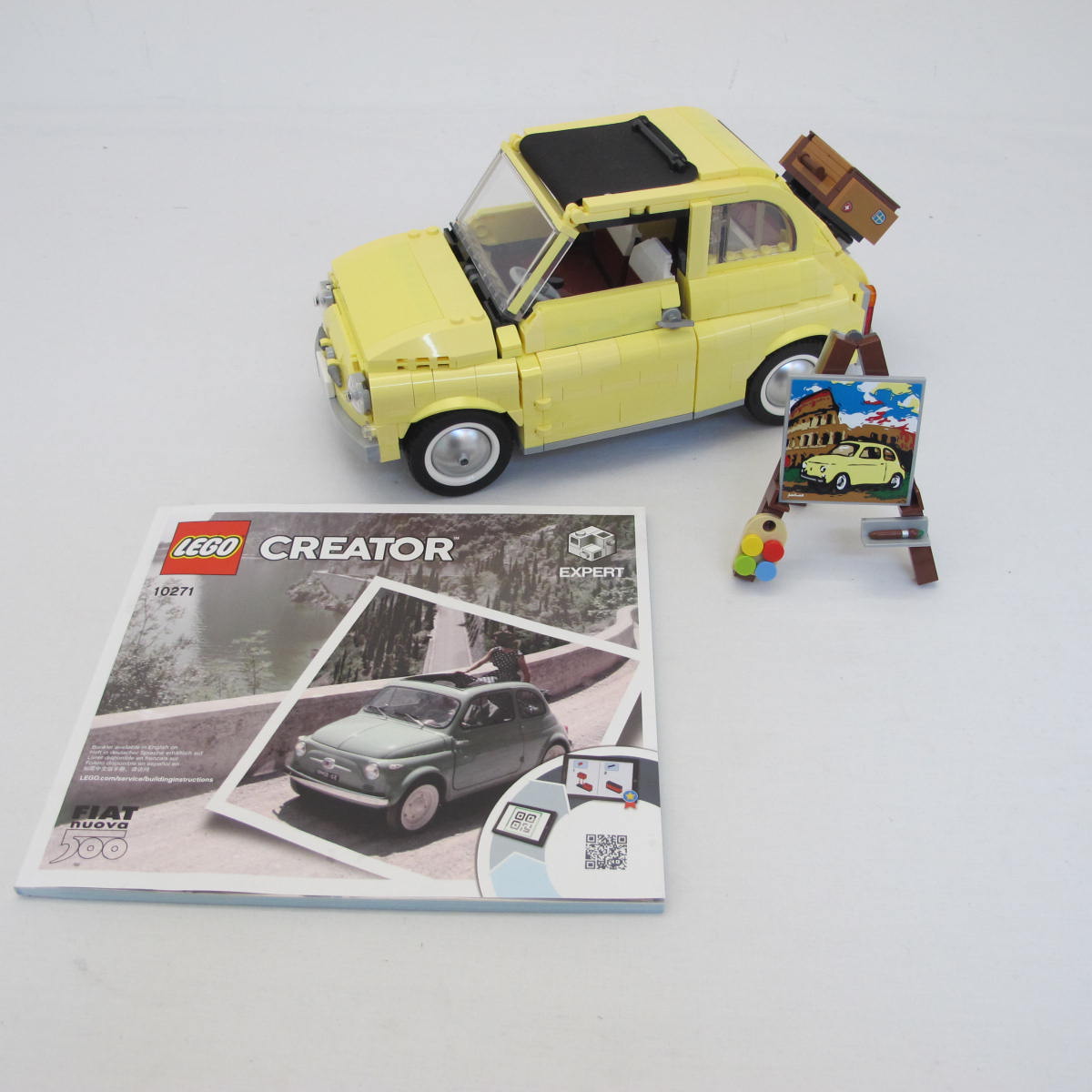 Fiat 500 {Bright Light Yellow Edition}. Complete with instructions, no box