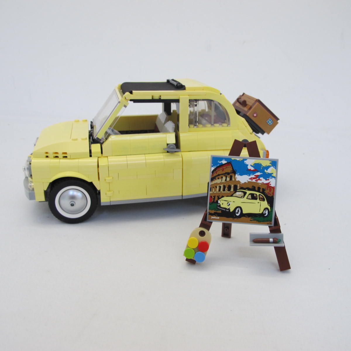 Fiat 500 {Bright Light Yellow Edition}. Complete with instructions, no box