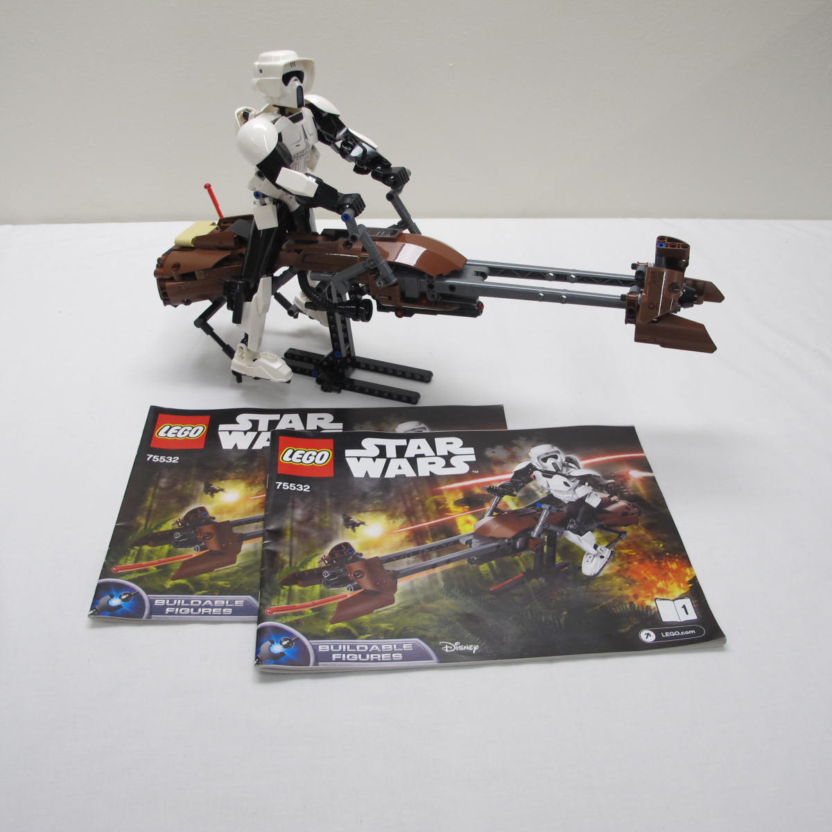 Scout Trooper & Speeder Bike. Complete with instructions, no box