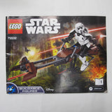 Scout Trooper & Speeder Bike. Complete with instructions, no box
