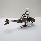 Scout Trooper & Speeder Bike. Complete with instructions, no box