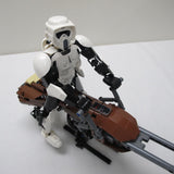 Scout Trooper & Speeder Bike. Complete with instructions, no box