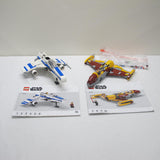 New Republic E-Wing vs. Shin Hati's Starfighter. Incomplete with instructions, no box