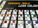 The Periodic Table Of LEGO Colors V3.0 | 2023