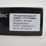 Coach NS Plan E, blue, with advertising stripes, 2nd class, 50 84 29 37 257-8