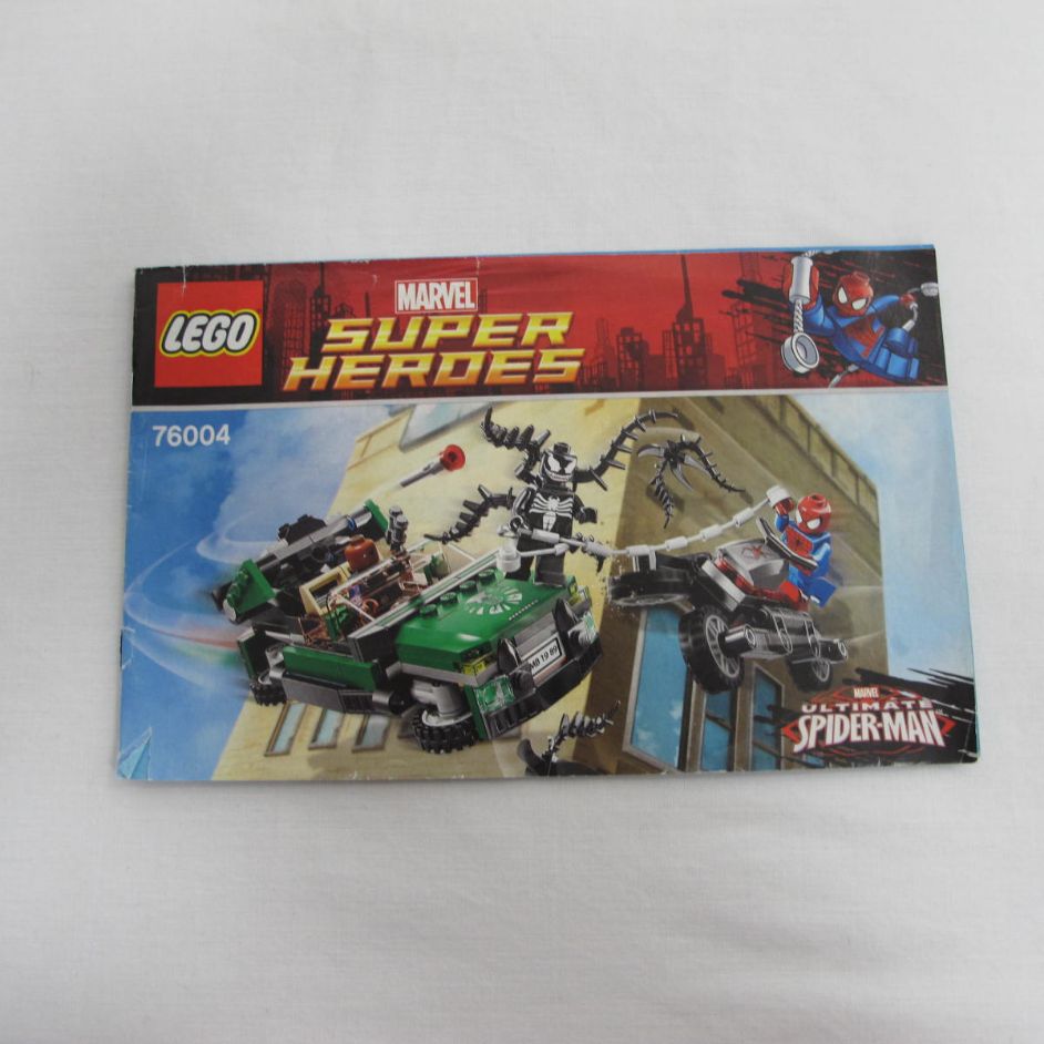 Spider-Man: Spider-Cycle Chase. Incomplete with instructions, no box