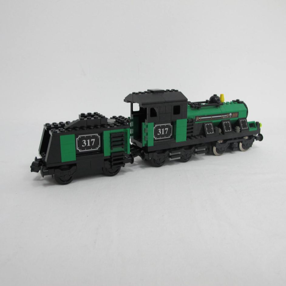 Large Trains Engine with Tender Green