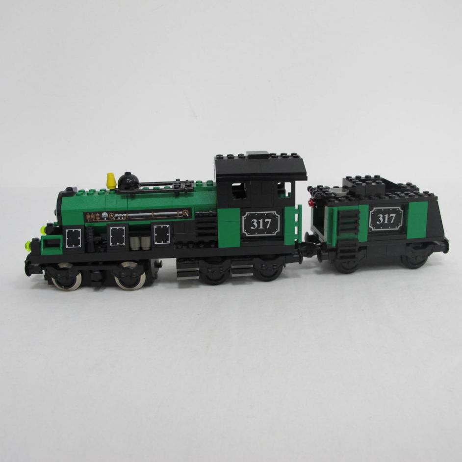 Large Trains Engine with Tender Green