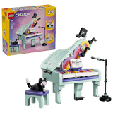 Music Decor Piano with Cat