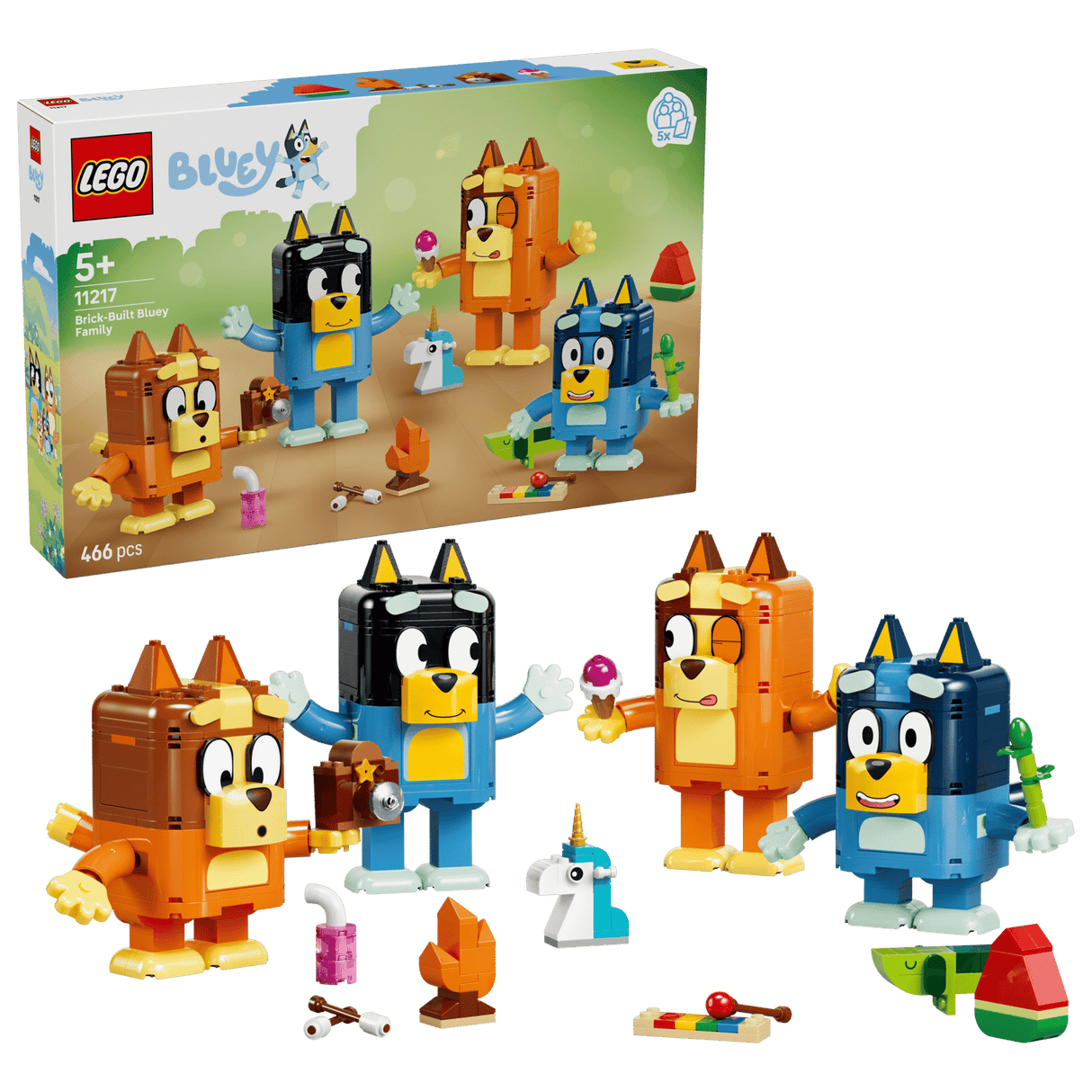 Brick-Built Bluey Family