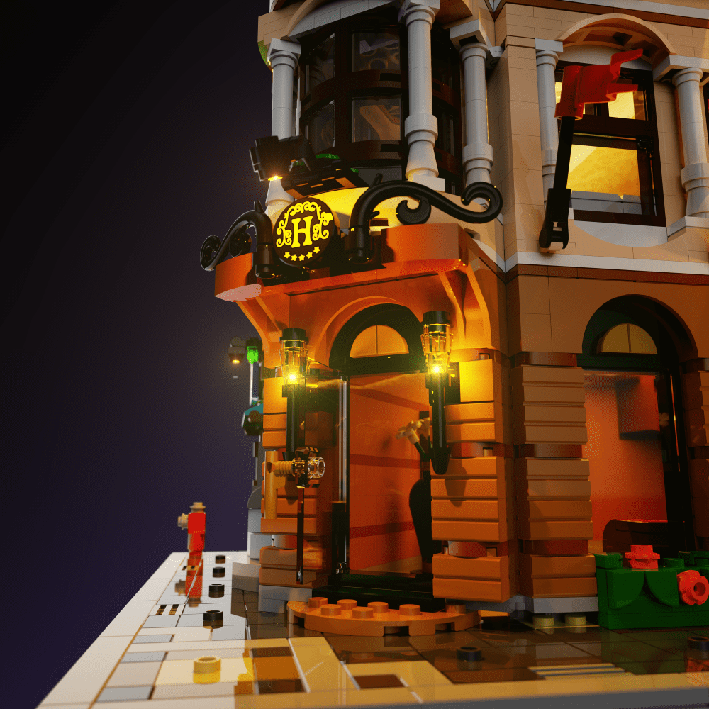 Light My Bricks (LMB) 2.0 Light Kit for LEGO #10297 Boutique Hotel