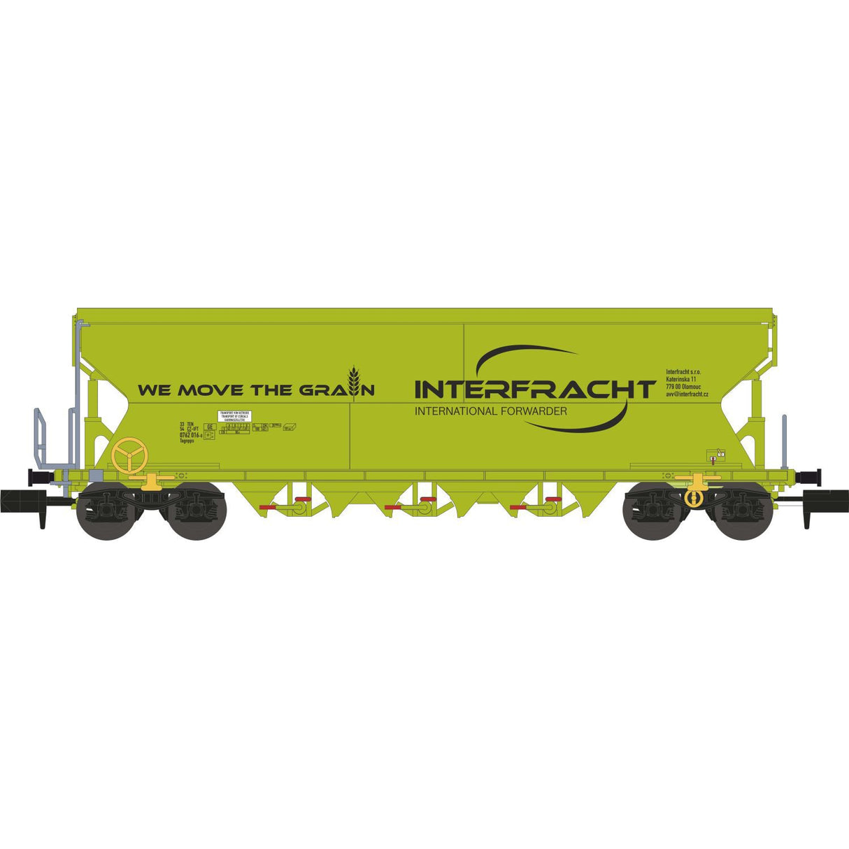 Grain Wagon Tagnpps 101m³, INTERFRACHT, Ep.VI