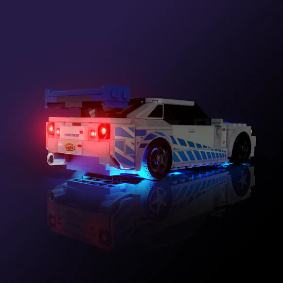 Light My Bricks (LMB) 2.0 Light Kit for LEGO #76917 Speed Champions 2 Fast 2 Furious Nissan Skyline GT-R (R34)