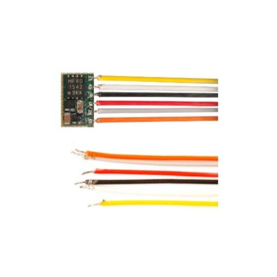 Nano locomotive decoder PD05A for SX1, SX2 and DCC With 6 connection leads