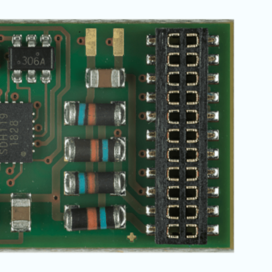 Vehicle decoder PD21A for DCC, For the 21-pole interface, mtc21 and NEM 660/RCN-121