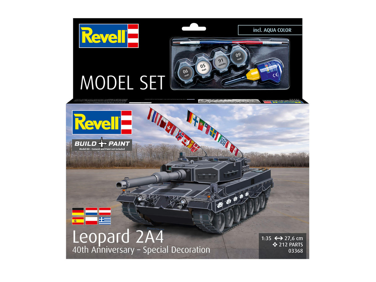 Model Set Leopard 2A4 - Special Decoration 40th Anniversay