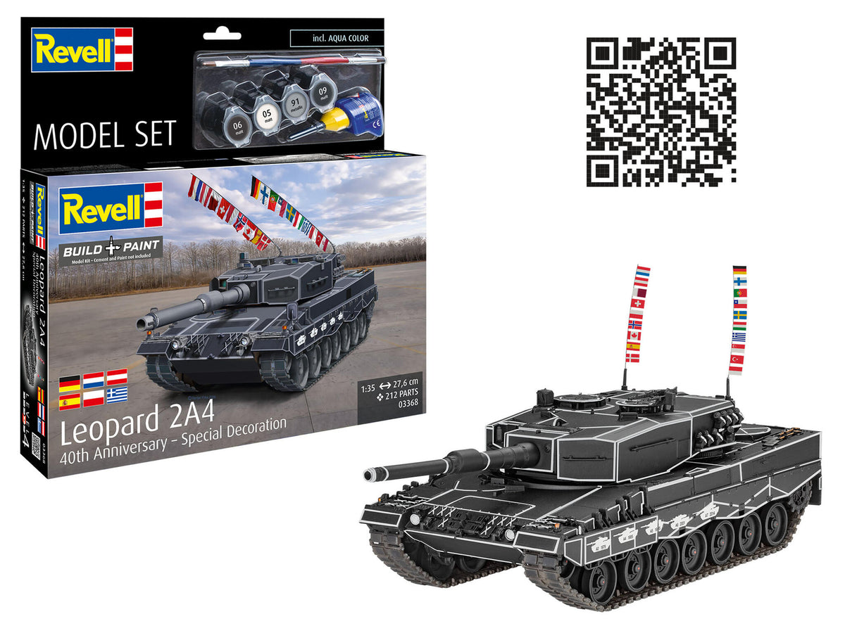 Model Set Leopard 2A4 - Special Decoration 40th Anniversay