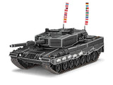 Model Set Leopard 2A4 - Special Decoration 40th Anniversay