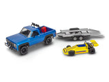 '78 Chevy 4x4 pickup with go-kart