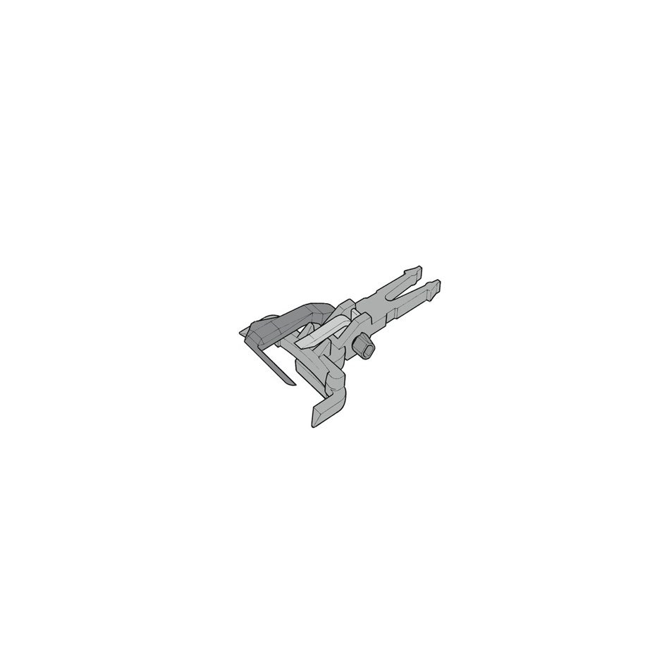 Electric turnout mechanism left