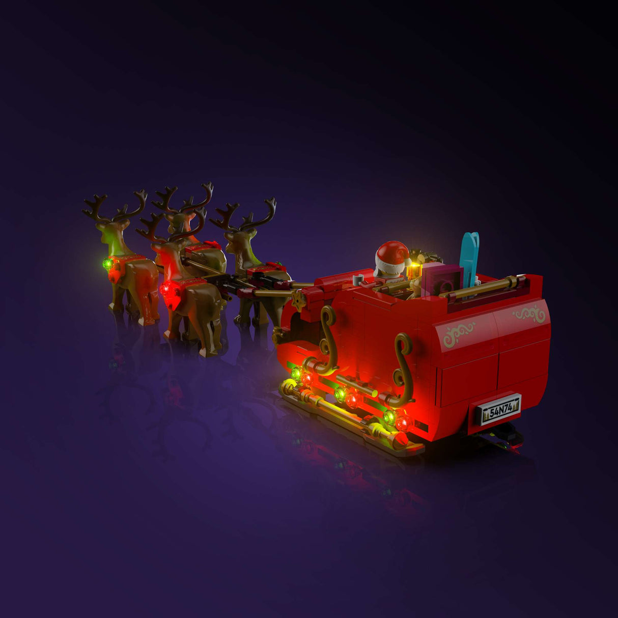 Light My Bricks (LMB) 2.0 Light Kit for LEGO Santa's Sleigh #40499