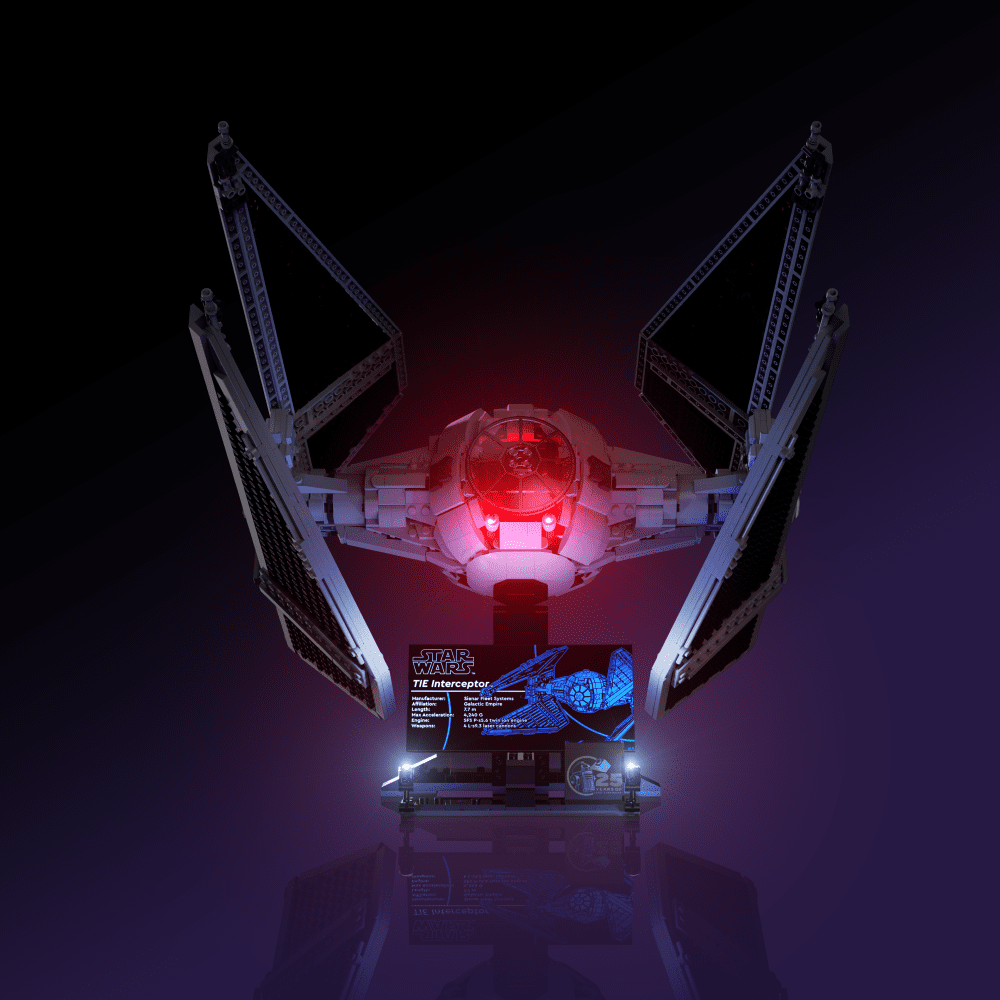 Light My Bricks (LMB) 2.0 Light Kit For LEGO #75382 Star Wars TIE Interceptor