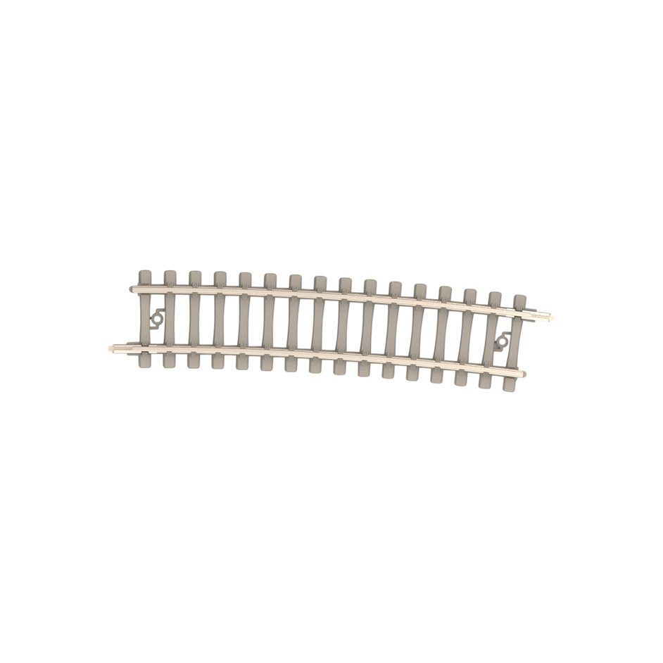 Minitrix Curved Track with Concrete Ties Radius 492.6 mm / 19-3/8"