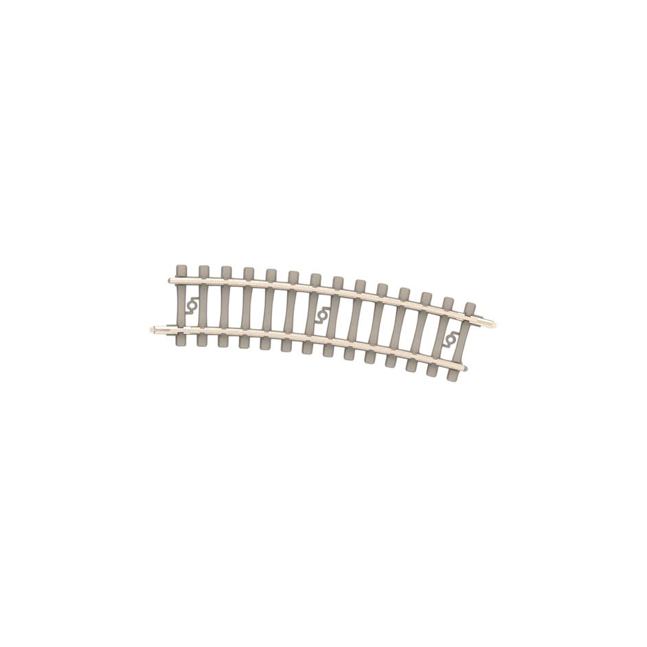 Minitrix Curved Track with Concrete Ties Radius 228.2 mm / 9"