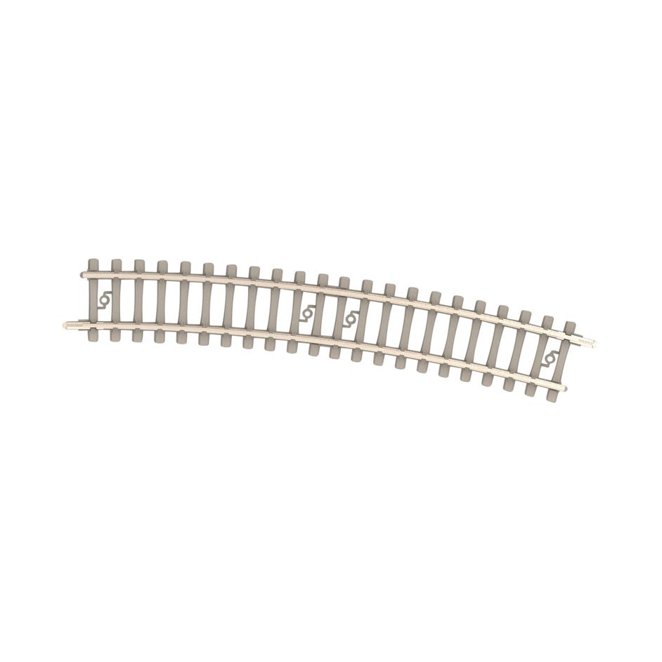 Minitrix Curved Track with Concrete Ties Radius 362.6 mm / 14-1/4"