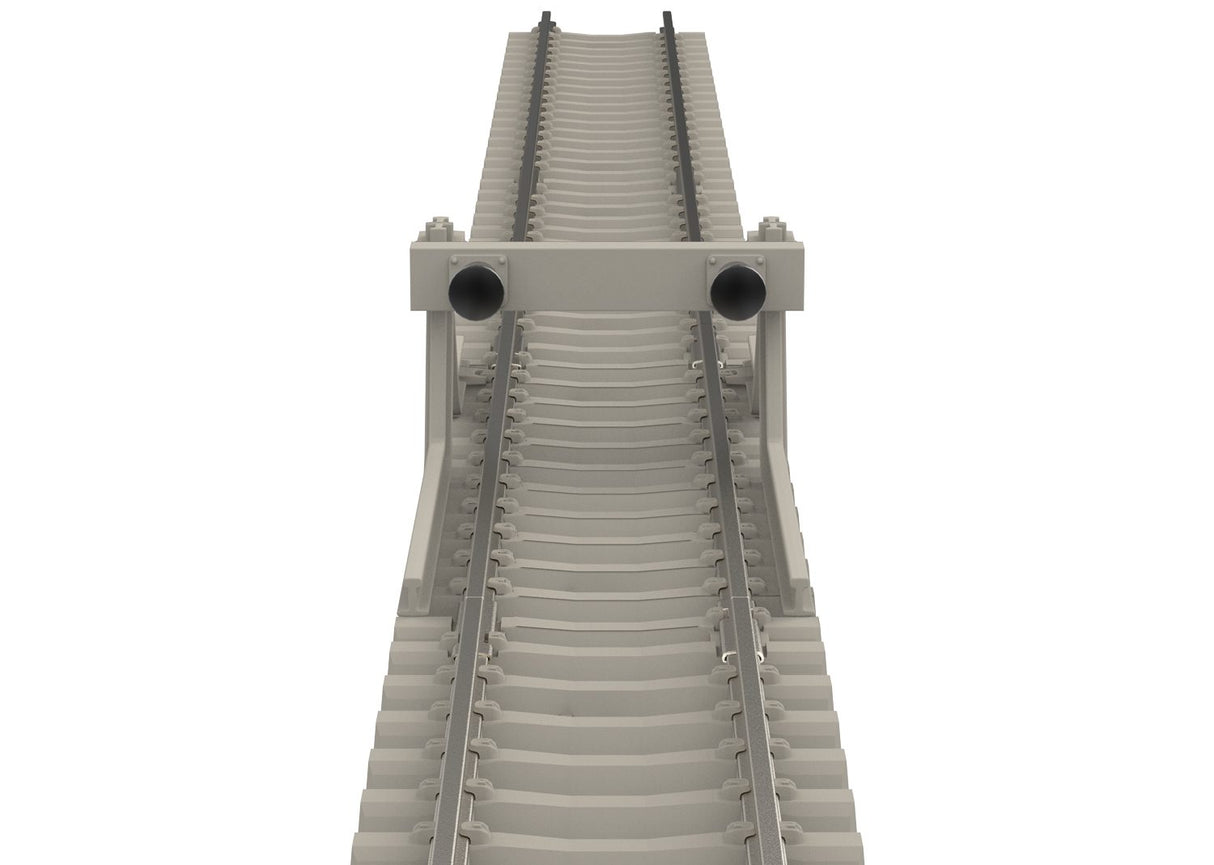 Minitrix Track Bumper with Concrete Ties Length 50.0 mm / 1-15/16"