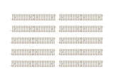 Minitrix Straight Track with Concrete Ties Length 108.4 mm / 4-1/4"