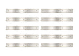Minitrix Straight Track with Concrete Ties Length 126.3 mm / 4-15/16"