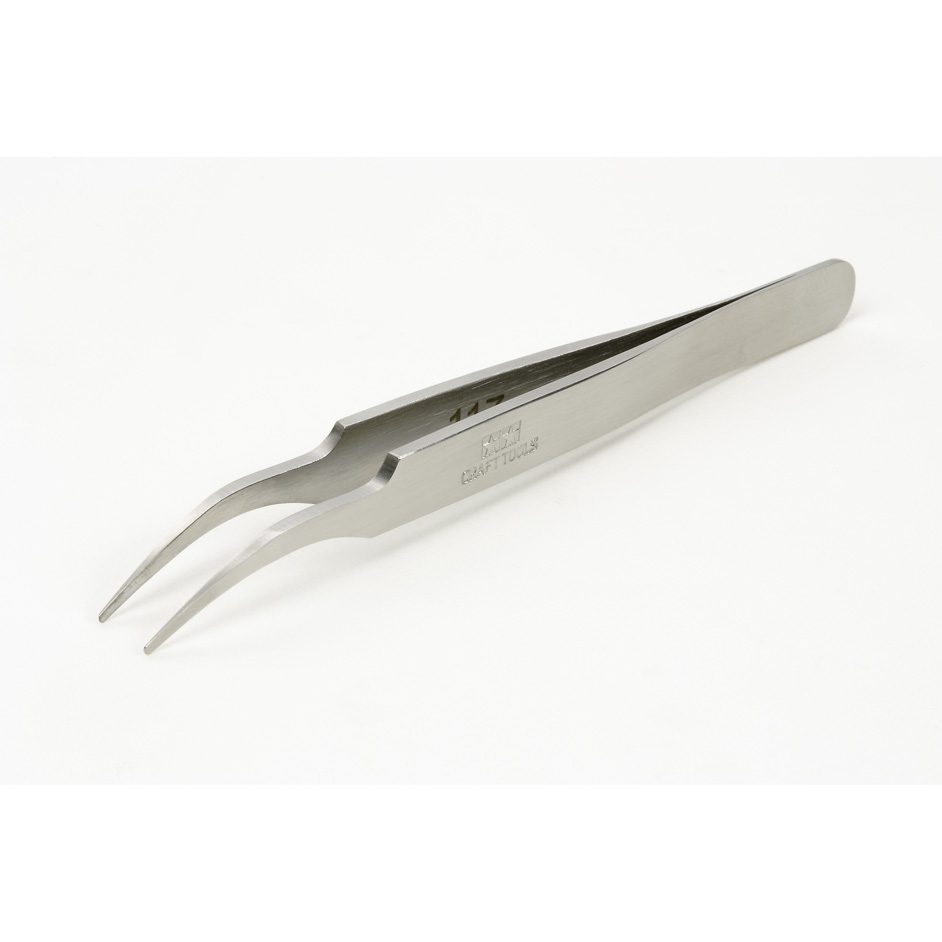 HG Angled Tweezers (Round Tip)