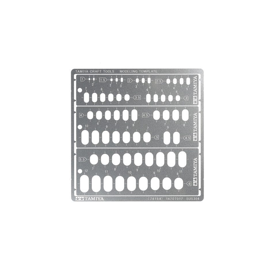 Modeling Template Rounded Rectangles 1-6 mm